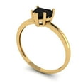 thumbnail image 2 of Clara Pucci 14K Yellow Gold 1.25ct Onyx Solitaire Ring for Women, 2 of 8