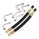 thumbnail image 1 of 8 piezas de extensi?n de v?stago de v?lvula de neum?tico 2 tubo extensor de v?stago de v?lvula doble flexible 5.9 "6 multigrado 45 90 135 adaptador para coche, cami?n, motocicleta, bicicleta, remolque RV Unique Bargains vástagos de válvula automotriz, 1 of 7