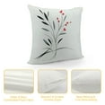 thumbnail image 4 of Leisuo  Decorative Square Throw Pillow Cover Black Ink Painting Flower Brush Colorful Bush Orchid Beautiful On Nature Calligraphy Artwork Asia Cushion Case for Sofa Bedroom Car, 4 of 5