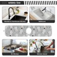 thumbnail image 6 of Coolnut 2 Pack Faucet Dry Mat for Kitchen Sink, Snowman Silver 14x5 Inch Faucet Drying Mat Absorbent Mat Fast Dry Mat for Kitchen, Bathroom, 6 of 7