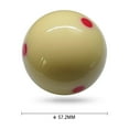 thumbnail image 1 of 2-1/4” 1 PCS Boule de Queue Blanche 57,2mm Boule de Billard Boule de Queue, 1 of 6