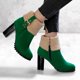 thumbnail image 4 of NECHOLOGY Botas Mujer Zapatos Botines mujer Otoño e invierno nuevos modelos de comercio exterior de Europa y Unidos Botas de mujer de tamaño Gruesas con botines de tacón Botas (Green, 9), 4 of 5