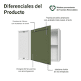thumbnail image 3 of Alacena Gabinete Superior Cocina Madesa Vik 94cm BV, 3 of 5
