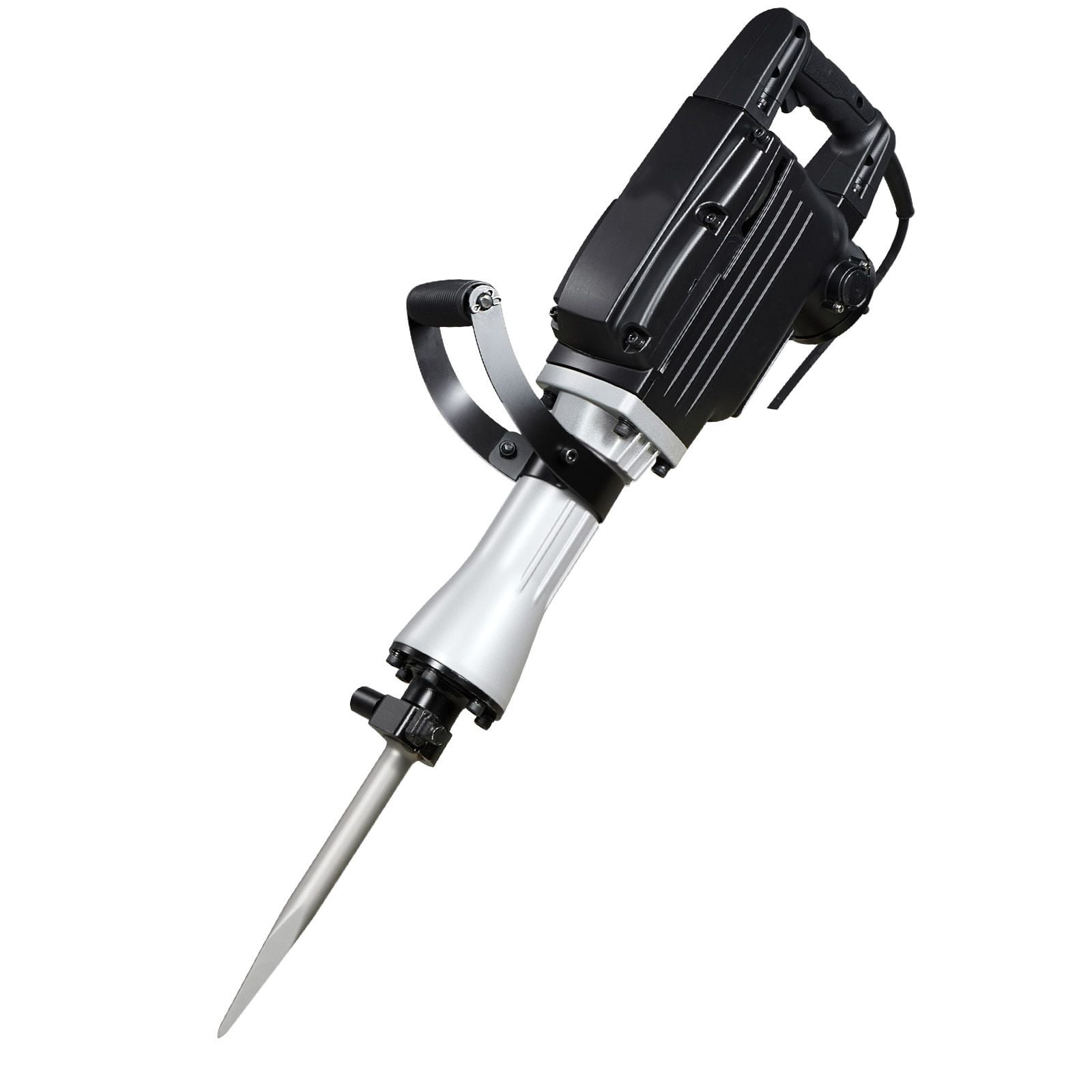 Dranite Demolition Jack Hammer 2800W, 1200 BPM Heavy Duty Electric Concrete Breaker with 2 Chisels (Point & Flat), Carrying Case & Gloves, for Breaking Concrete, Wall, Brick, Tile, Foundation