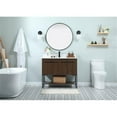 thumbnail image 6 of 40 inch single bathroom vanity in walnut with backsplash, 6 of 8