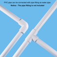 thumbnail image 5 of Uxcell Rigid Round Pipes High Impact for Water Pipe Crafts Cable Sleeve White 27.2mm x 32mm, 5 of 6