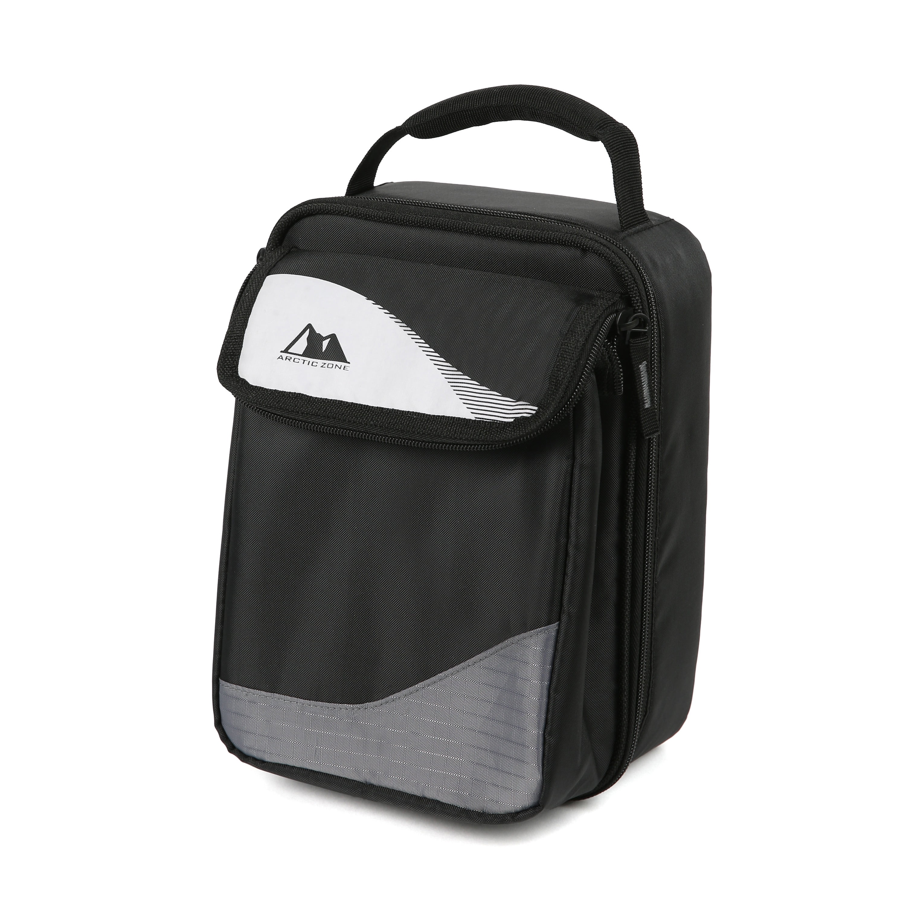 Arctic Zone Expandable Upright HardBody® Lunch Box, Black and White