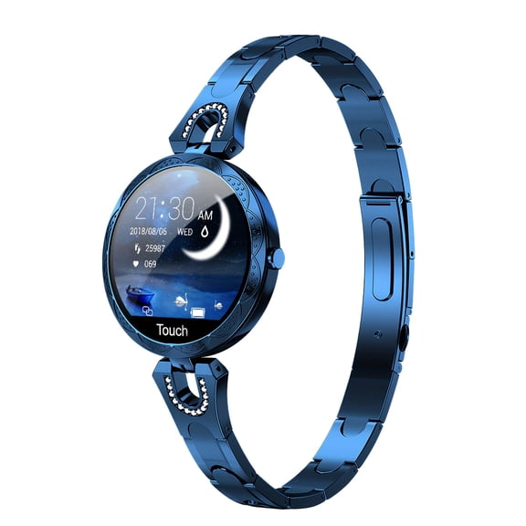 Smart Watch for Women with Wireless Call, 1.09'' DIY Full Touchscreen Fitness Tracker with 7 Sport Modes Calorie Tracker Phone Call Smartwatch iPhone Android