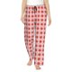 thumbnail image 1 of Fotbe Checkered Christmas With Snowflakes Pantalones de Pijama para Mujer, Pantalones de Dormir, Pantalones Pj con Cordón y Bolsillos-Small, 1 of 6