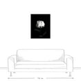 thumbnail image 3 of Creative Products White Rose on Black Background 24x30 Canvas Wall Art, 3 of 5