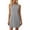 #0281-Gray, variant on Mini Dresses for Women Round Neck Sleeveless Knit Dresses Minimalist Style Lightweight Breathable Textured Fabric Loose Fit A-Line Dresses Gift