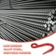 thumbnail image 3 of Gancho de Grúa Uxcell, Gancho de Seguridad de Acero Aleado de 1T, Gancho de Levantamiento, Carga de 2205 lbs, Rojo, 3 of 5