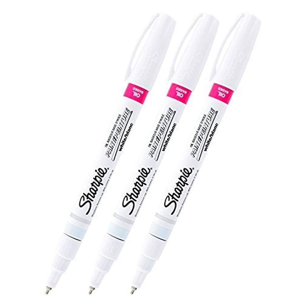 3 Sharpie Oil Based Extra Fine White Paint Markers Pack Of 3 Walmart