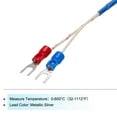 thumbnail image 3 of K Type Thermocouple Temperature Sensor 5mm Ring High Temperature Probe 13ft Wire 0 to 600°C, 3 of 5