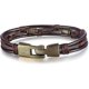 thumbnail image 2 of Pulsera de cuero vintage para hombre KATEA, pulsera de cuerda marrón, 2 of 5