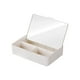 thumbnail image 2 of Organizador de maquillaje de escritorio, estuche organizador de maquillaje con espejo, joyero, caja de almacenamiento de cosméticos de moda para, 2 of 9