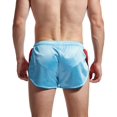 thumbnail image 4 of Mens Split Side Running Shorts Retro Workout Gym Marathon Lounge Shorts with Liner, 4 of 7