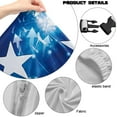 thumbnail image 7 of SCRAWLGOD Tie-Dye American Flag Print Print Gaming Chair Cover Set of 4, Washable High Back Computer Chair Slipcover with Elastic Bottom Universal Desk Chair Seat Protector with Armrest Cover, 7 of 7