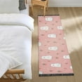 thumbnail image 3 of Yayeee Runner Rug for Bedroom 2'x6' Machine Washable Hallway Non Slip Mat, Pink Bear Pattern, 3 of 8