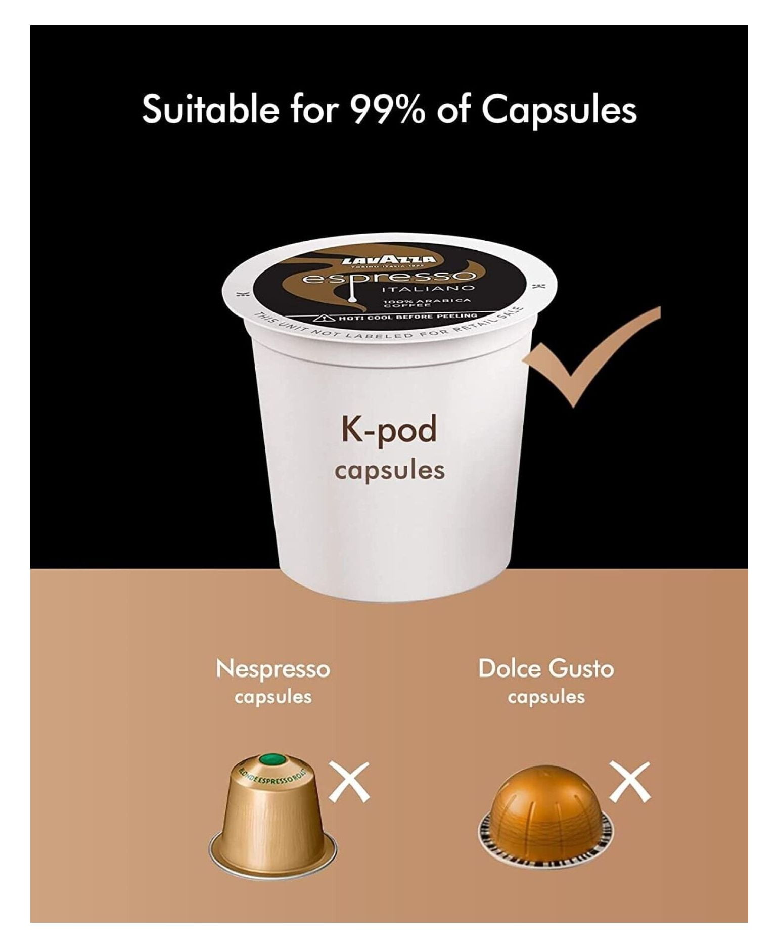WTYCB Single Serve Coffee Machine, 3 in 1 Pod Coffee Maker For K-Cup Capsule