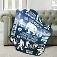 thumbnail image 2 of Flannel Fleece Bed Blanket Bigfoot Gift Throw Blanket Lightweight Cozy for Bedroom All Season Sofa Decor Gift 60x80, 2 of 6