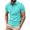 Mint Green, variant on Seasonal Promotion! Lisbinx Linen Shirts for Men Fitted Short Sleeve Collared T-Shirts Mens Tops Regular Fit Casual Solid Plus Size Blouses Stretchable Men's T-Shirts Seasonal Promotion!