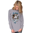 thumbnail image 4 of The Wild Life Skull Panther Tattoo Plus Size Long Sleeve Graphic Tee Shirt Brisco Brands 2X, 4 of 5