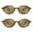 2pack (002 Black Frame & Tea+004 Leopard Frame & Tea), variant on FEISEDY Retro Oval Sunglasses for Women 90s Narrow Round Lightweight Shades Y2k Trendy Sunnies B1171