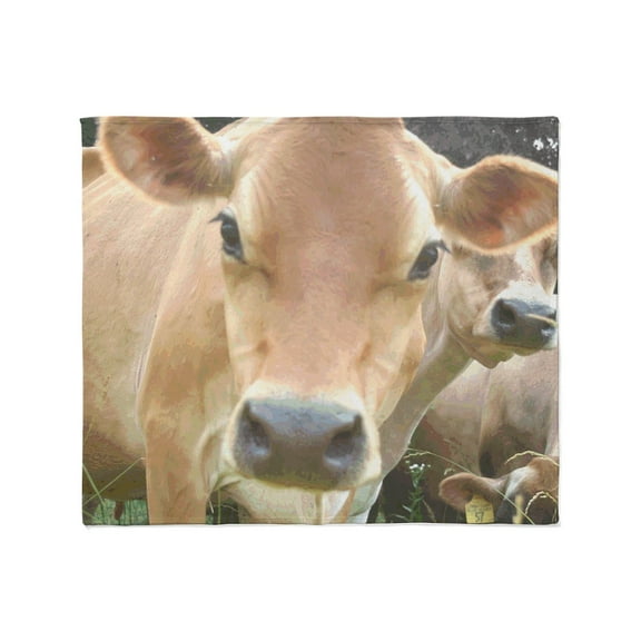 CafePress - Jersey Cow Face Throw Blanket - Soft Fleece Throw Blanket, 50"x60" for All Ages