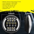 thumbnail image 3 of 2 faros delanteros de 7 pulgadas para coche y motocicleta con luces diurnas (DRL), intermitentes y luces bajas., 3 of 7