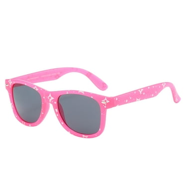 Piranha Eyewear Sugar Kids Sunglasses - Pink Starburst Style with Smoke Lens