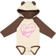 thumbnail image 3 of Inktastic I Love My Glamma in Pink Chalk Heart Boys or Girls Long Sleeve Baby Bodysuit, 3 of 5