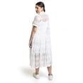 thumbnail image 3 of Vestido de malla transparente Roman Fashion /Juvenil, 10800 (Blanco) blanco M, 3 of 6
