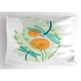 thumbnail image 2 of Ambesonne Dragonfly Pillow Sham, Colorful Nature Bugs, 26" X 20", Multicolor, 2 of 2