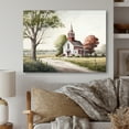 thumbnail image 2 of Designart Church In Country Town VII Canvas Wall Art, 2 of 5