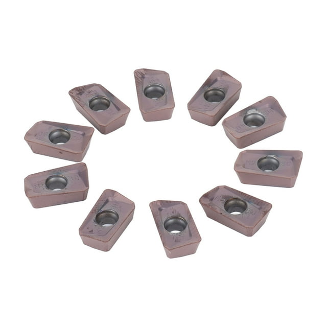 CNC Tool Blades, Carbide 10 Pcs Wear Resistance Low Friction Coefficient Finishing Inserts Long Service Life With Multi Layer Coating For Lathe