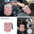 thumbnail image 6 of Yuyamidu 14 PCS Cherry Car Seat Covers Set with Steering Wheel Cover Daisy Seat Belt Covers Trash Bin Rear View Mirror Cover Pink Car Armrest Cover Cushion Coasters Gear Shift Knob Cover, 6 of 7