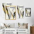 thumbnail image 4 of Designart Abstract Geode Waves Grey II Canvas Wall Art, 4 of 5
