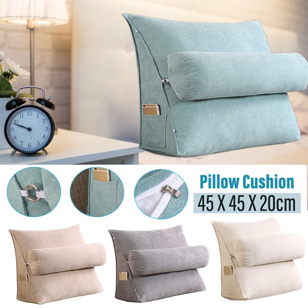 Sofa Bed Rest Reading Pillow Back Support Pillow Bedrest Pillows With 3 Heights Adjustable Neck Roll For Reading Watching Tv In Bed Floor Or Sofa Bedrest Pillow Walmart Com Walmart Com