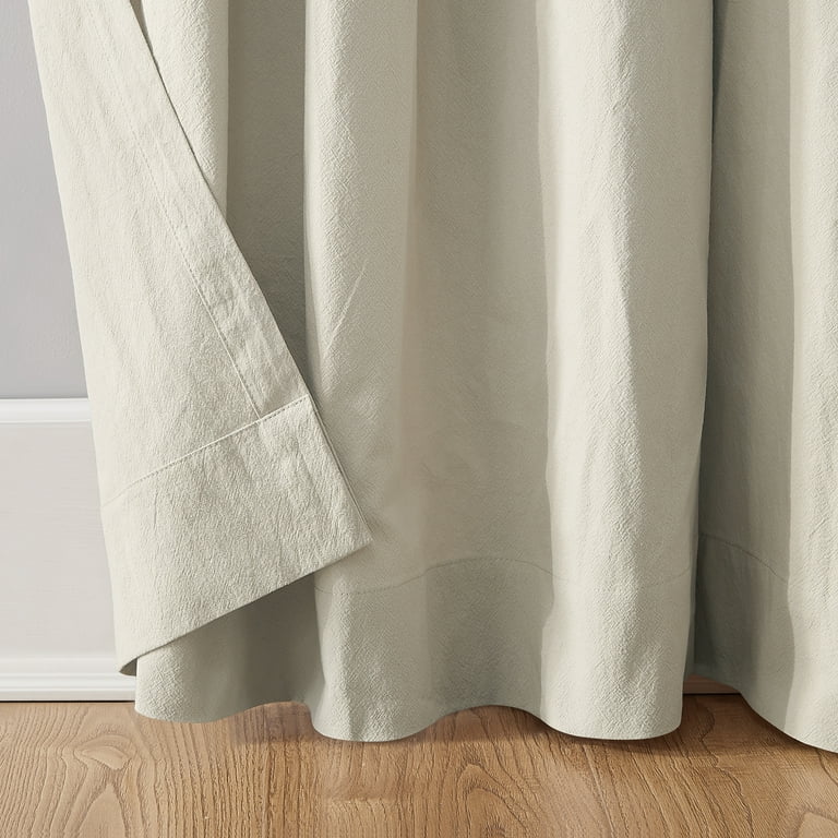 Archaeo Sarro Washed Cotton Semi-Sheer Tab Top Curtain Panel