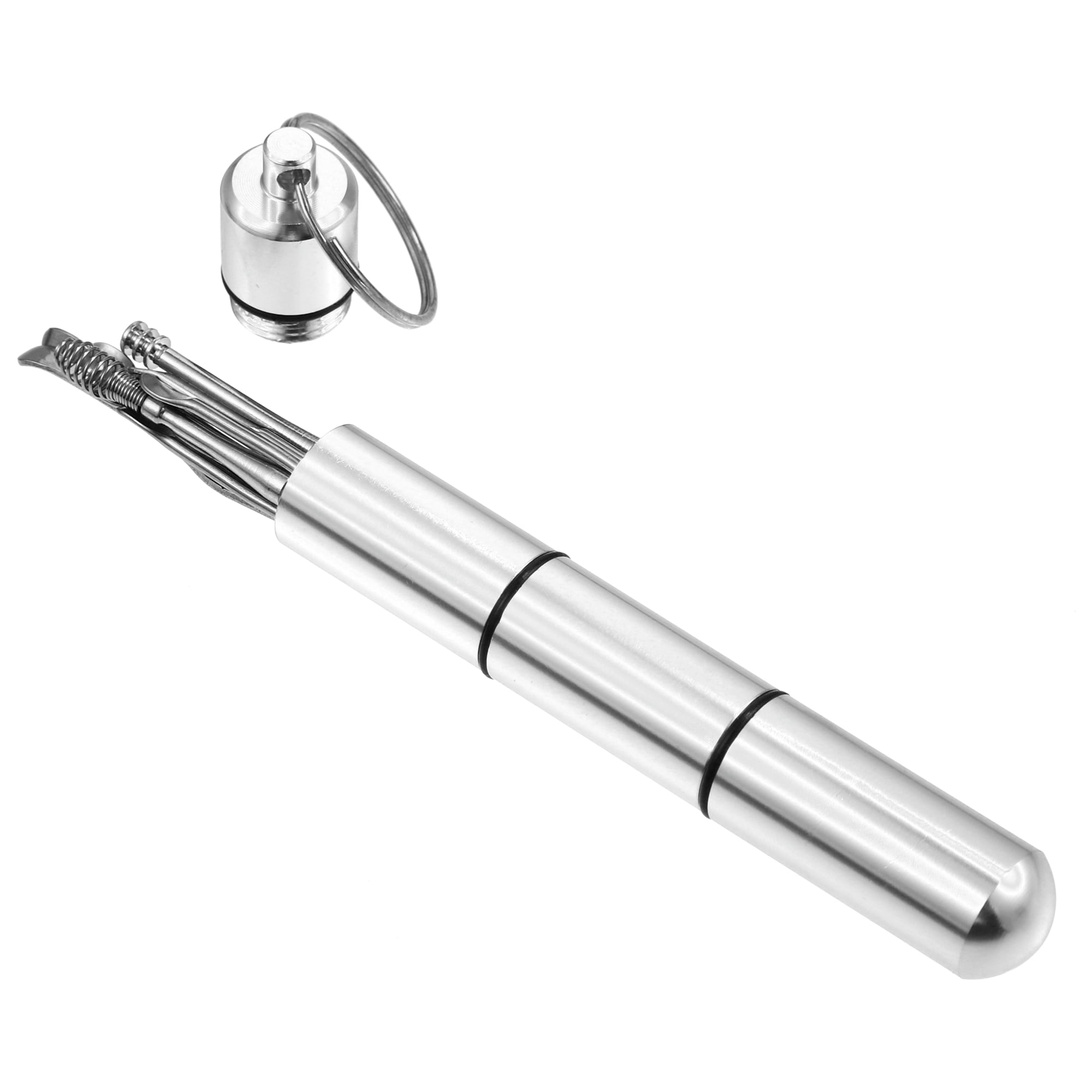 Unique Bargains 10Pcs Earwax Cleaning Tool Kit Portable Stainless Steel Silver Tone