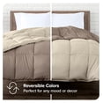 thumbnail image 5 of Couette Alternative en Duvet d'Oie Ultra-Douce Réversible Taupe Sable Très Grand Cal Très Grand, 5 of 5