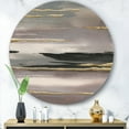 thumbnail image 2 of Designart 'Glamorous Morning Fog II' Glam Metal Circle Wall Art, 2 of 3