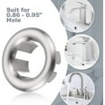 thumbnail image 4 of NOGIS 6 Pack Bathroom Basin Sink Round Hole Trim Chrome Overflow Cover Rings Hole Insert in Cap Hollow Ring for Replacement Ceramic Pots for Home,Sink,Bathroom,Kitchen, 4 of 7
