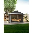 thumbnail image 4 of COZONY 12'x12' Pop-up Gazebo, Patio with Netting, Waterproof and UV Protection, 4 of 6