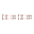 thumbnail image 2 of Justharion Coffin Nail Set Glossy Classic French Style Scratch Resistant Artificial Press-on Fingernails Manicure Stickers Type 16 2Set, 2 of 6