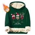 thumbnail image 1 of Sudadera con capucha para hombre, informal, a la moda, con estampado navideño, de manga larga y bolsillo, de poliéster, 1 of 5