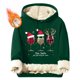 thumbnail image 1 of Sudadera con capucha para hombre, informal, a la moda, con estampado navideño, de manga larga y bolsillo, de poliéster, 1 of 5