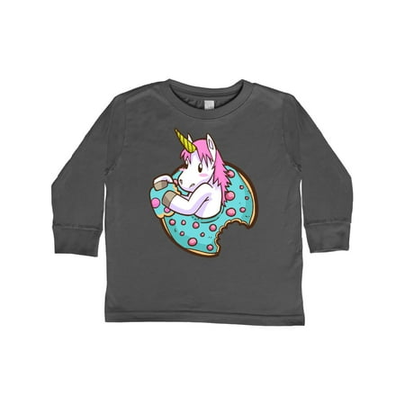

Inktastic Unicorn Donut Gift Toddler Boy or Toddler Girl Long Sleeve T-Shirt