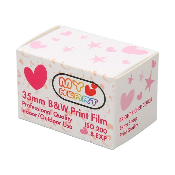 35mm Black And White Print Film, ISO 200 HD Camera Black And White Negative Film, Color Negative Film For Shots That Fast Shutter Speeds, Or Flash Phot